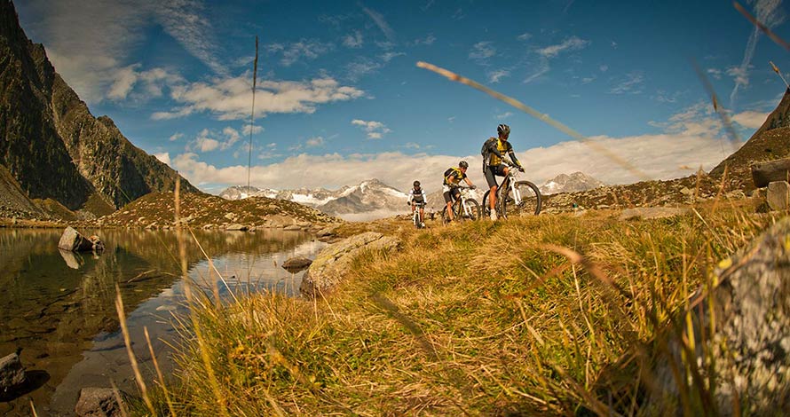 Mountainbiken am Klausberg im Ahrntal